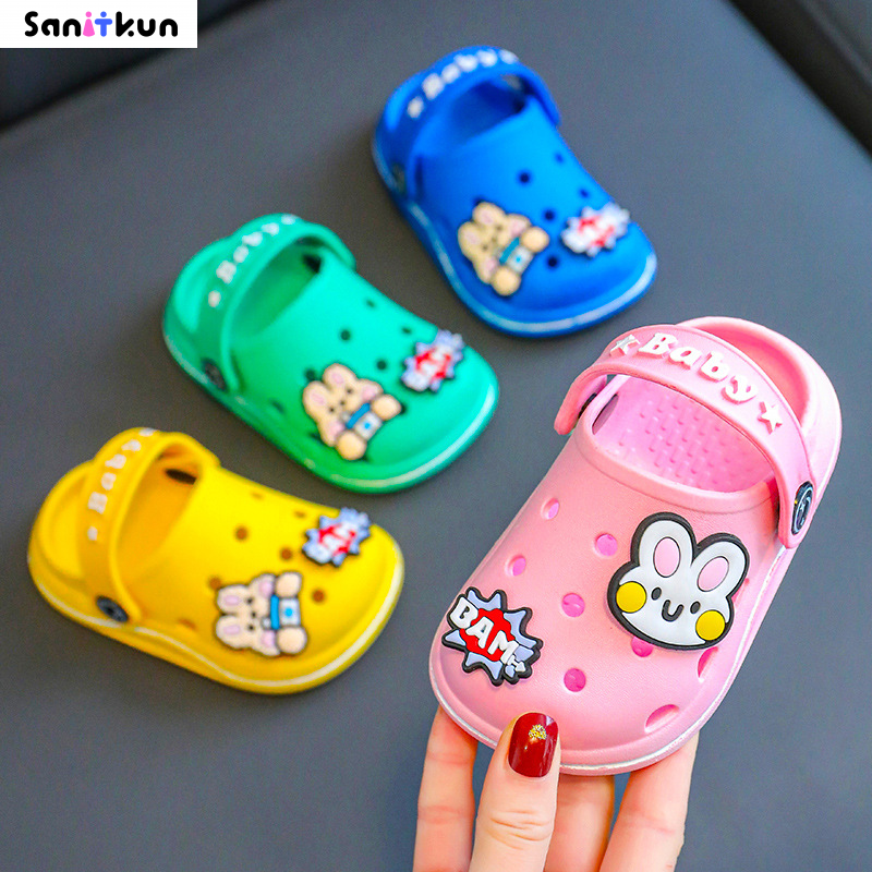 Children s slippers, boys sandals, perforated shoes, 1-3