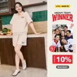 Bộ đồ nữ YODY set áo quần lưng chun năng động, vải cotton thoải mái, thoáng mát WCST26S009