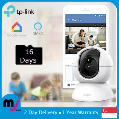 [3 Years Local Warranty] TP-LINK Tapo TC70 Full HD 1080p Pan/Tilt Home Security Wi-Fi Camera CCTV