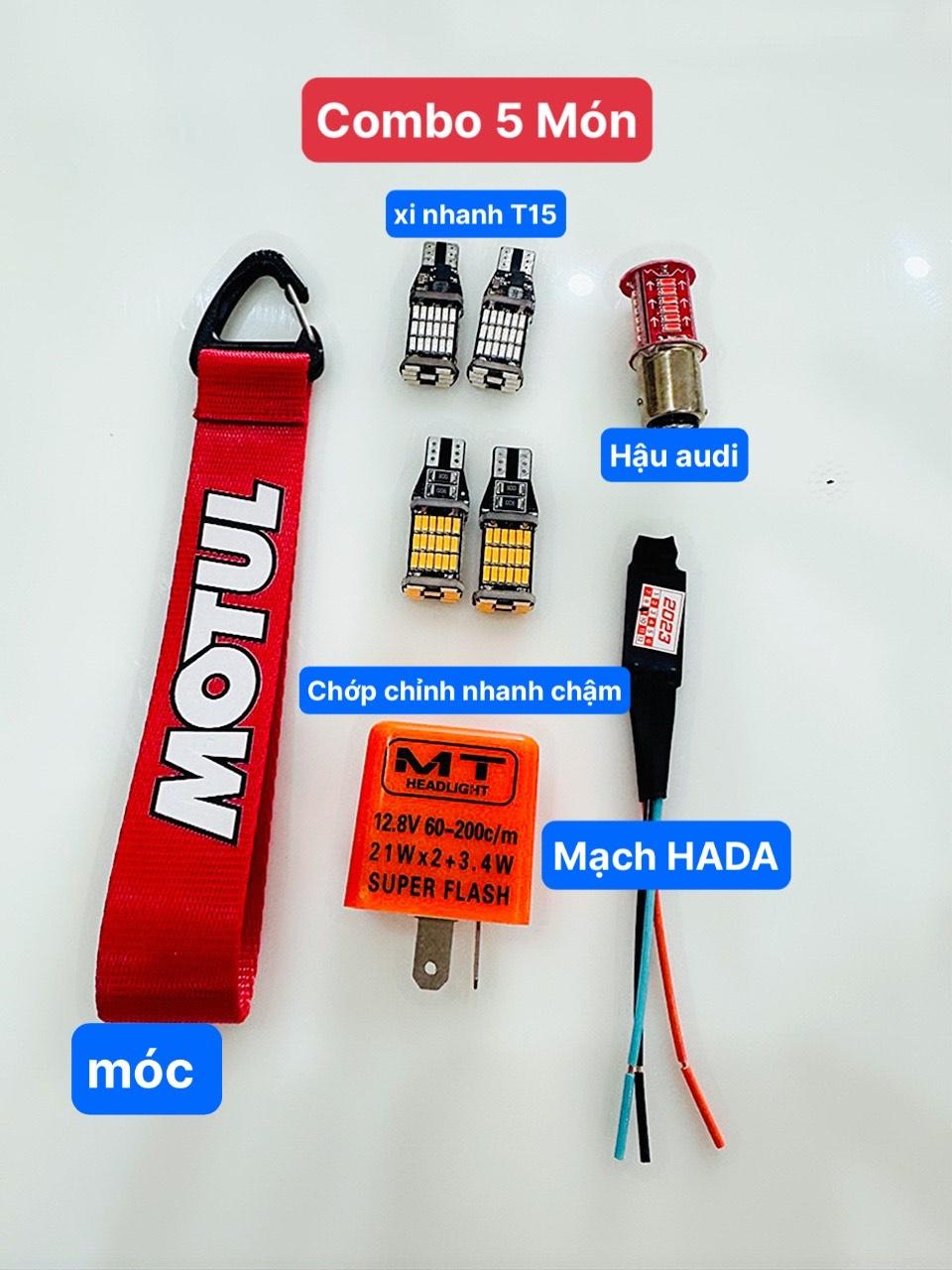 Combo haza 5 Xn T15 - Chớp - Móc Dây - Hậu - mạch hada