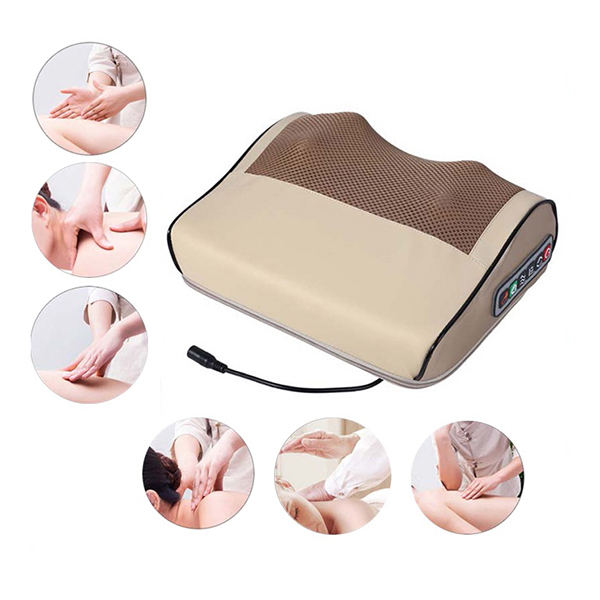 Gối massage cổ vai gáy, Gối massage hồng ngoại 16 bi , Massage cổ vai gáy, giảm đau mỏi
