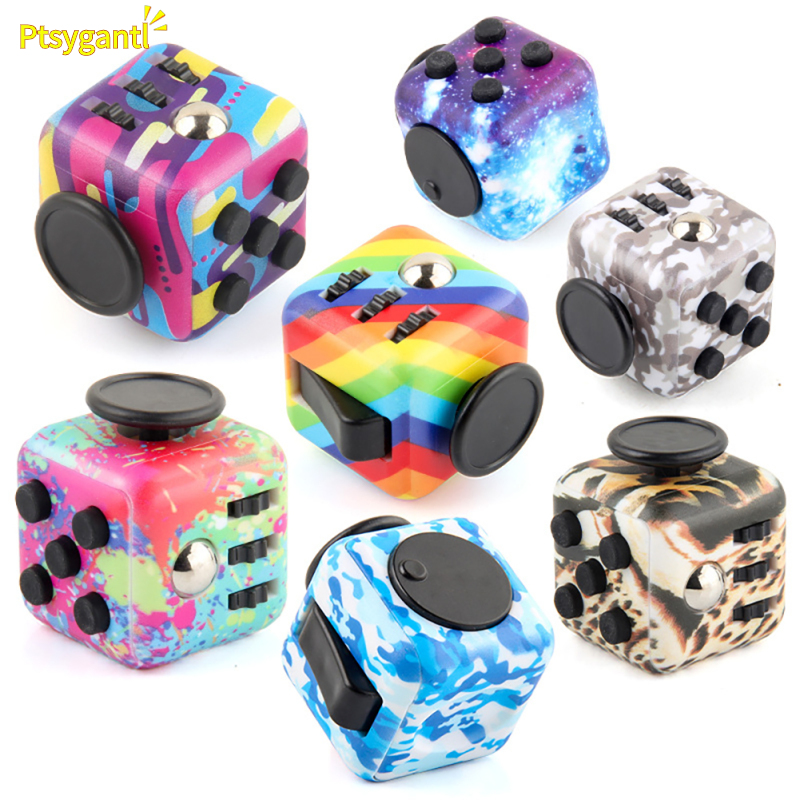 Ptsygantl Decompression Magic Cube Stress Anxiety Relief Toys Multicolor Relaxing Cube Toys For Birthday Gift