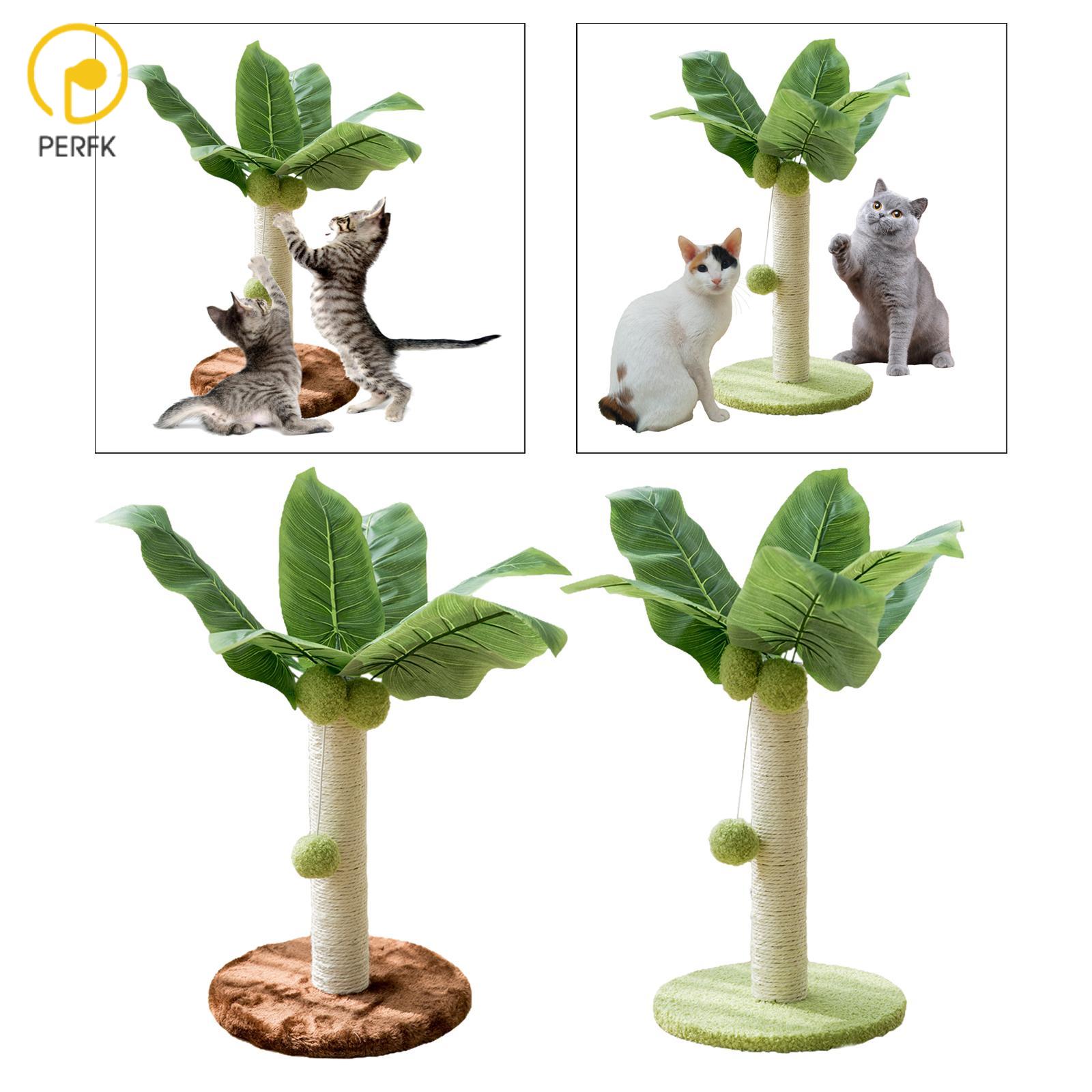 Cat Scratching Post Sisal Rope Scratch Post for Kitten & Adult Cat Use Grinding Claw with Ball Kitten Cat Post Tree Cat Climbing Pole ราคา 1,289 บาท*ส่งฟรี