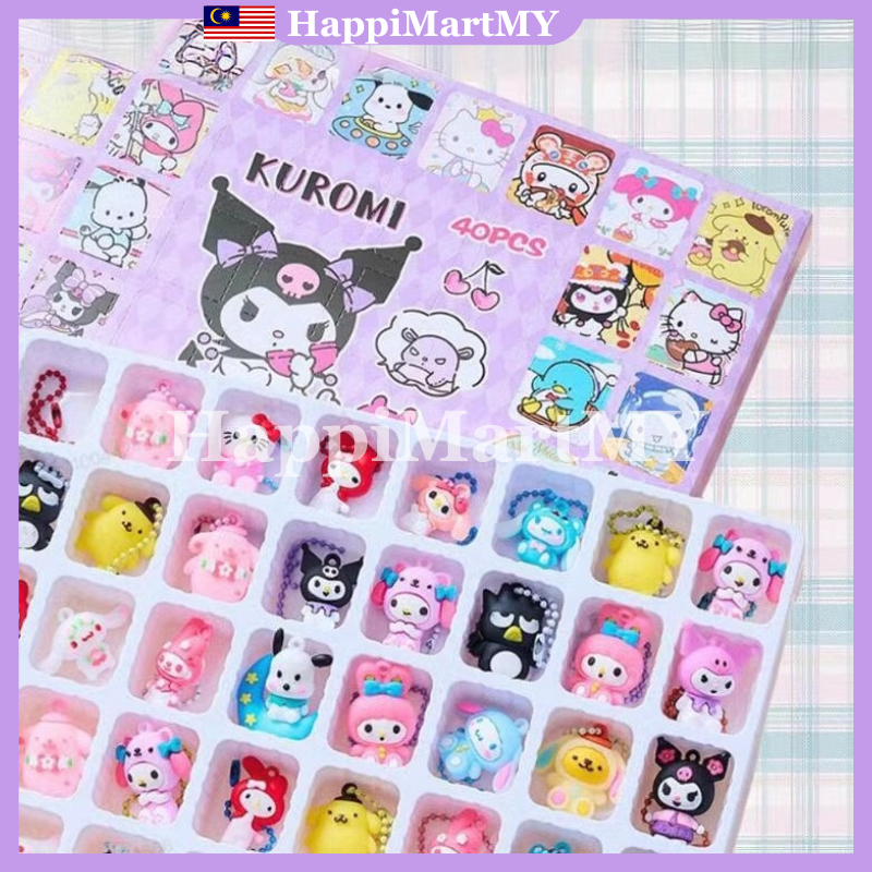 Hole Poke Blind  40 Món quà trang trí búp bê Sanrio Melody dễ thương hộp mù Hộp bí ẩn kuromi Móc khó