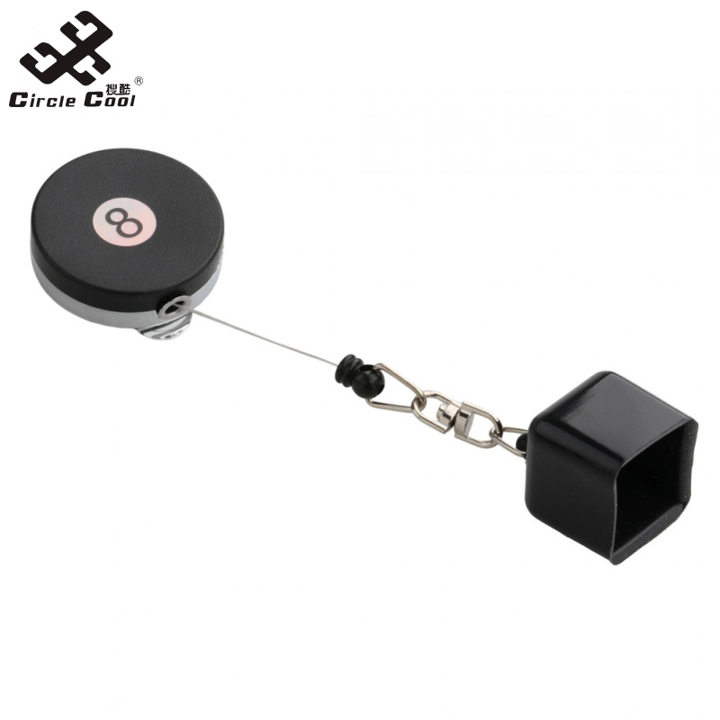 Circle Cool Retractable Billiards Chalk Holder With Belt Clip Portable Lightweight Nbilliards Pool Accessory