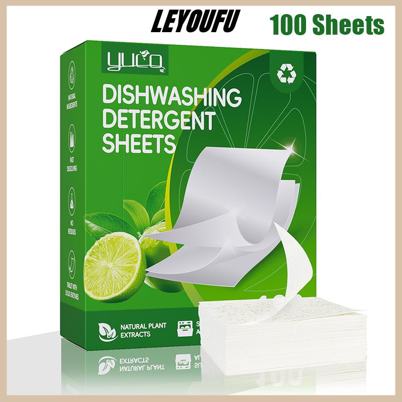 LEYOUFU 30 100pcs máy rửa chén sạch dầu bụi bẩn loại bỏ khử mùi làm sạch máy tính bảng Bát công cụ nhà bếp rửa chén tấm chất tẩy rửa - 2