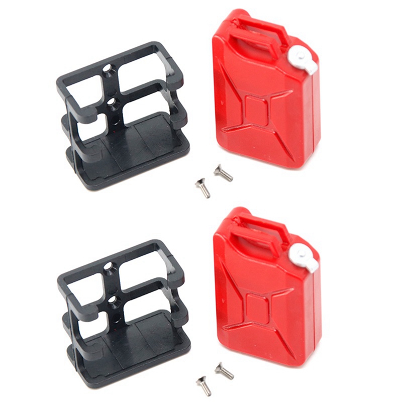 (TVDB) 2Pcs Simulation Oil Box Fuel Tank for 1/10 RC Crawler Car Axial SCX10 Trx4 D90 Decoration Upgrade Parts
