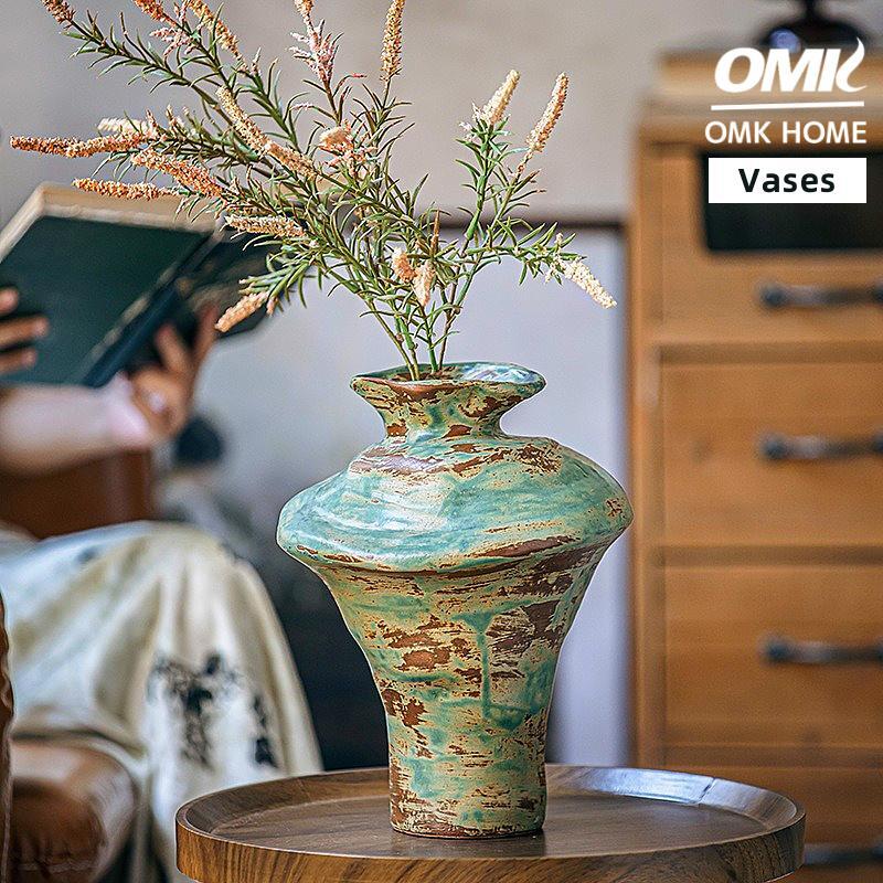 OMK Handmade Retro Style Ceramic Vases & Vessels Home Decoration Crafts ราคา 1,159 บาท*ส่งฟรี