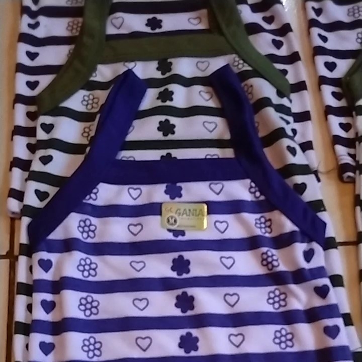 6pcs Kaos dalam Untuk Anak Perempuan Singlet Anak Perempuan Terbaru Motif Karakter Ukuran L