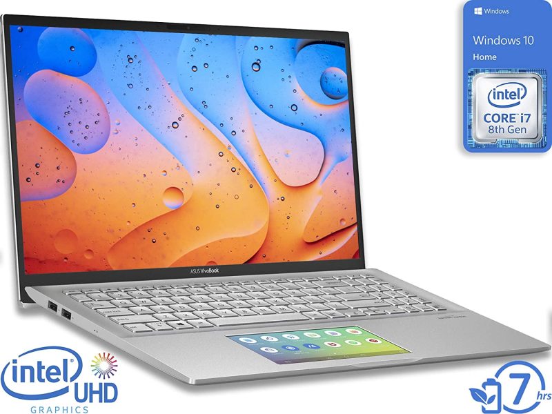 New model Same Day Delivery Asus S532FA-SB77 VivoBook 15.6 FHD i7-8565U 1.8GHz 8GB RAM 512GB SSD Win 10 Home Silver 5G Wifi/Lan In-build Webcam 1 year warranty wireless mouse and bag ,1 pcs display set clearance has bottom scratch