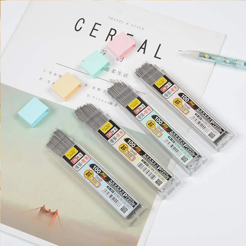 1PC Metal Mechanical Pencil HB 0.5/0.7 Simple Automatic Pen Press Pen School Supplies