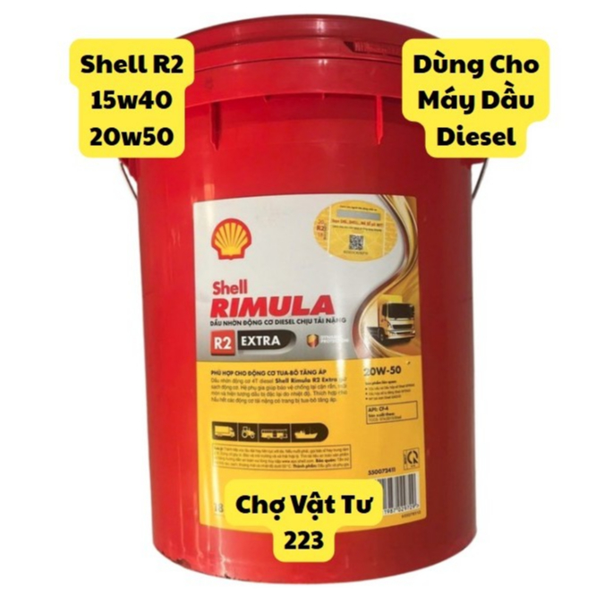 🎁Nhớt Shell R2 Extra - 18 Lít - Dùng Cho Máy Dầu Diesel