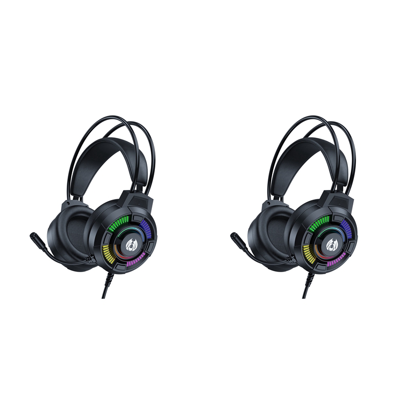 2X Gaming Headset 7.1 Stereo Surround Bass Headphones RGB Active Noise Reduction Earphones Headphone with Microphone