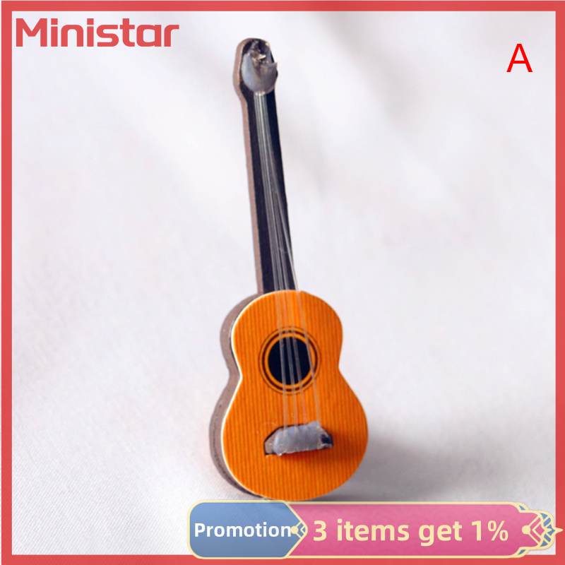 Ministar Mô hình đồ nội thất mini Đàn Ghi-Ta Classic phổ biến guitar điện chụp instrumen