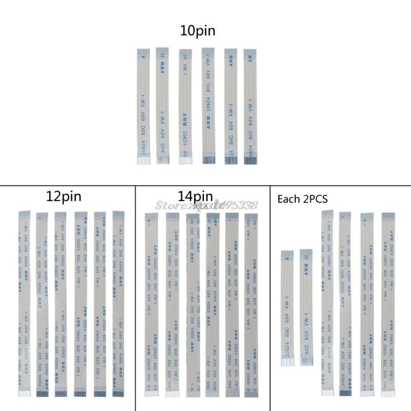 Sell-Well Hàng Mới Về 6 cái 10pin 12pin 14pin Touchpad Công Tắc Nút nguồn Ribbon Cáp dẻo cho PS4 điều khiển bảng sạc tàu chìm