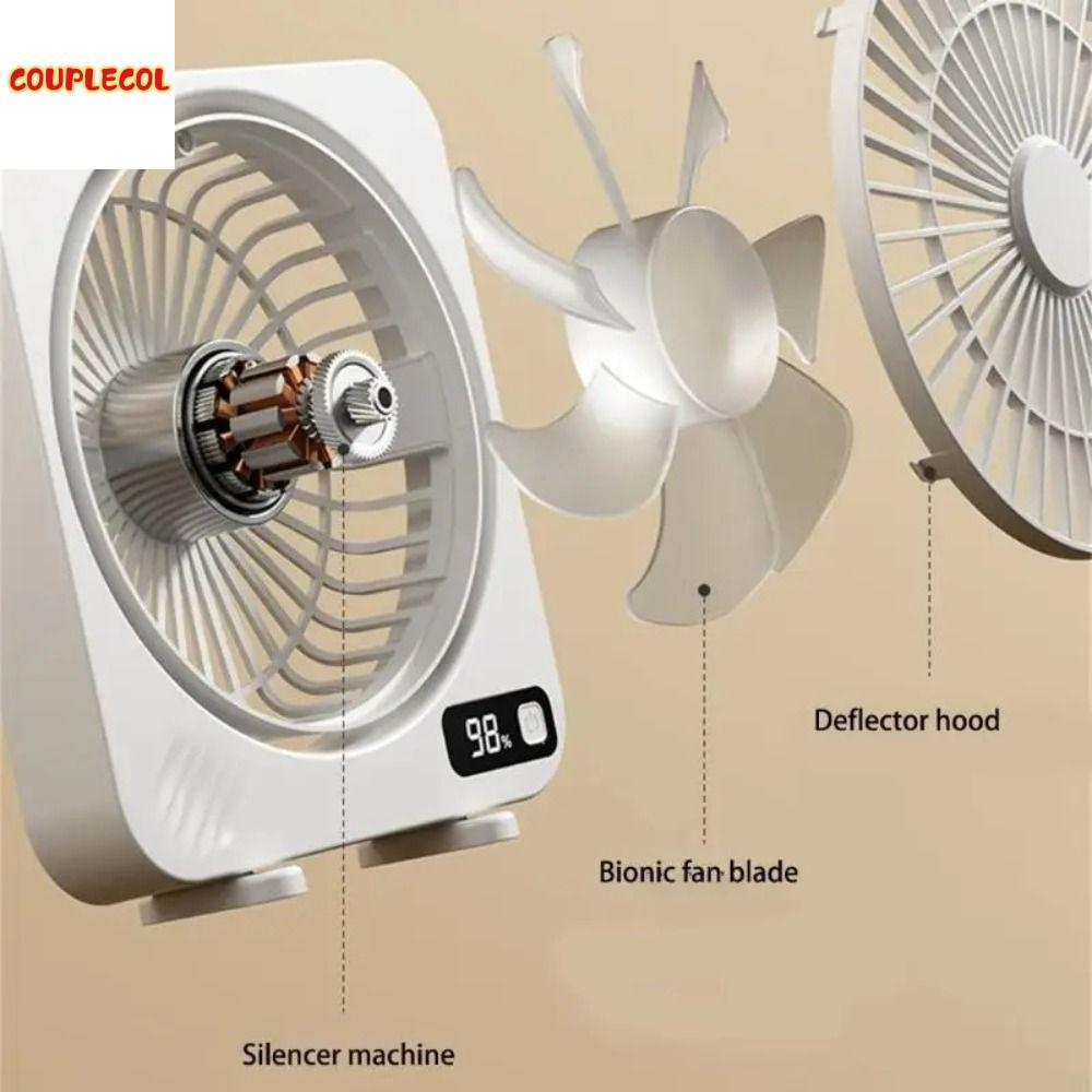 COUPLECOL Màn hình kỹ thuật số Quạt màn hình LED Hoạt động yên tĩnh Pin tích hợp Quạt để bàn di động Tình trạng làm việc Dung lượng 1200mAh Quạt gió mạnh mẽ Sử dụng trên máy tính để bàn Giá 624,642 Đồng*Miễn phí vận chuyển