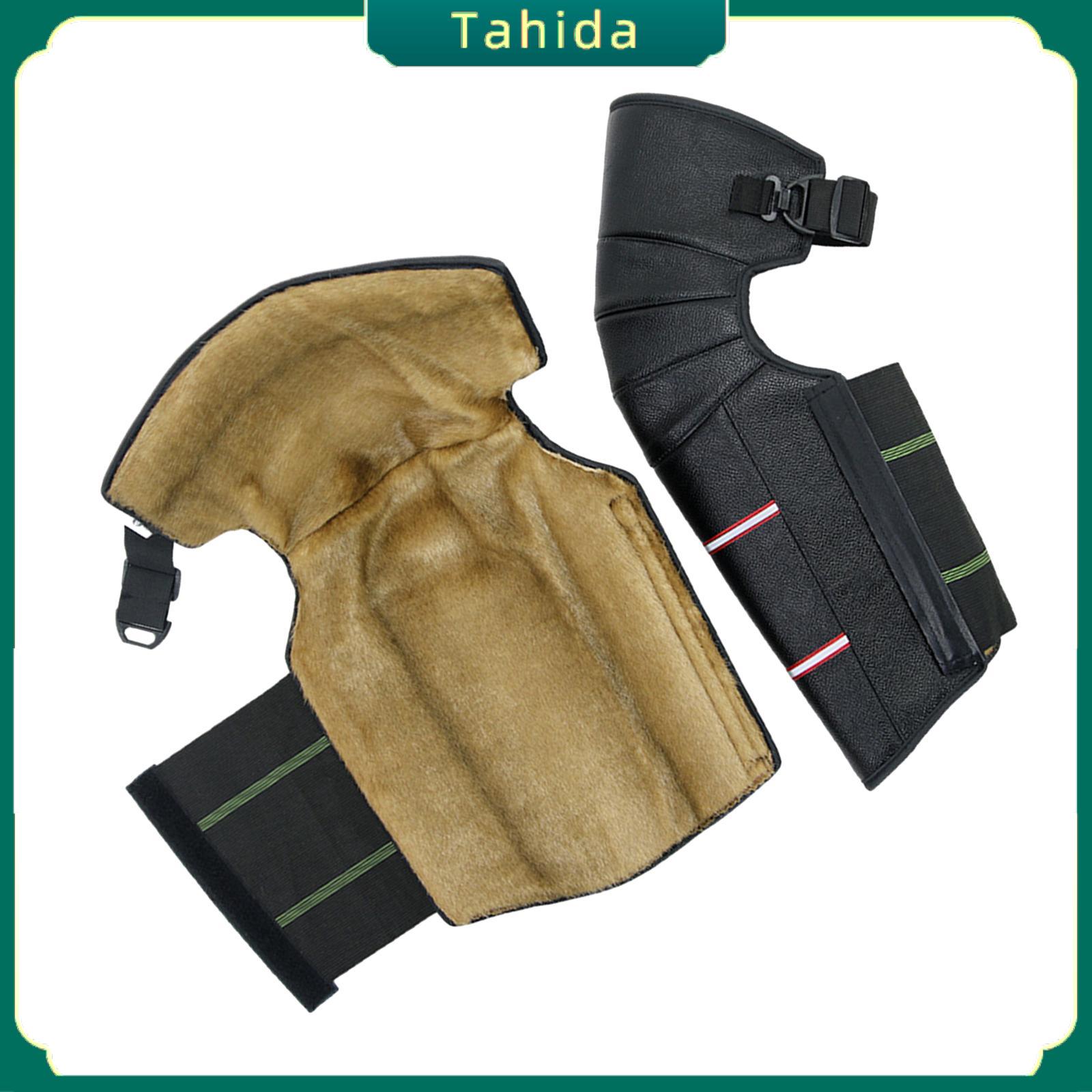 Tahida Winter Motorcycle Knee Pads Leggings Covers Comfortable Rainproof Plush Lining Reflective for Camping Accessories Versatile