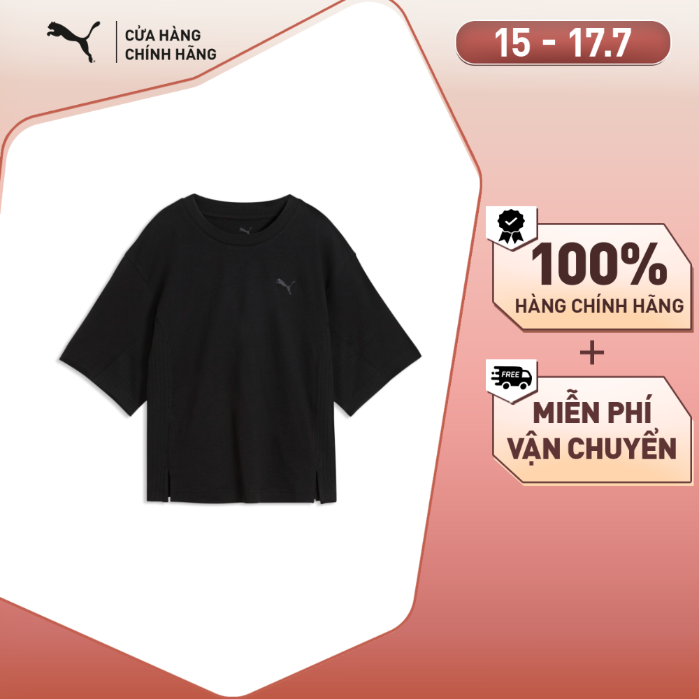 Áo Thun Thể Thao PUMA Nữ HER Tee Black Màu Đen
