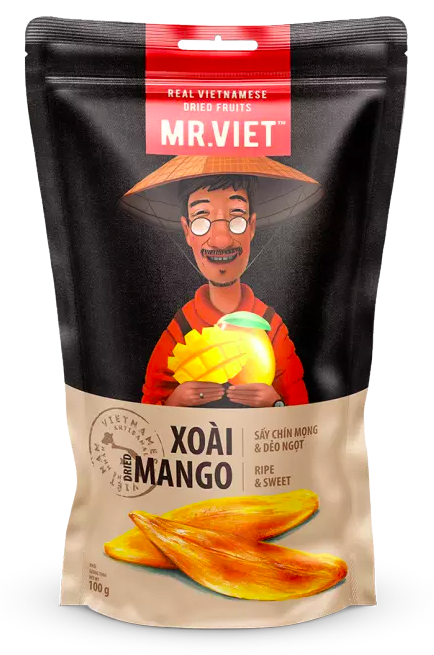 COMBO 2 Xoài Sấy Dẻo, Dried Mango, Ripe & Sweet 100g - MR. VIET