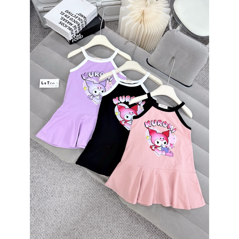 Váy đầm 2 dây đuôi cá CS100 Kuromi cho bé gái