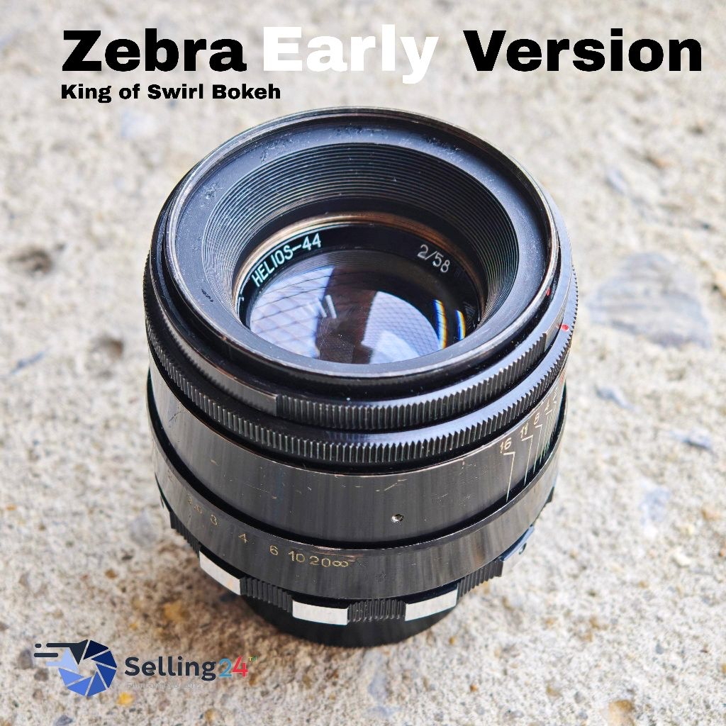 Helios-44 58mm f2 Zebra USSR Legendary Swirl Bokeh Lens M42 เลนส์มือหมุน USED ราคา 4,888 บาท*ส่งฟรี