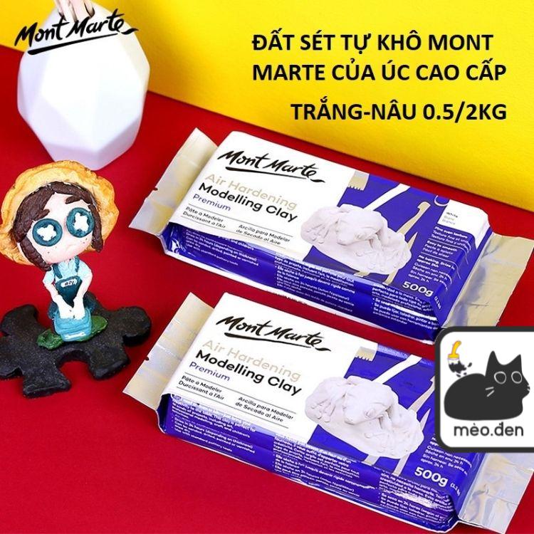 Đất sét tự khô mont marte tạo hình - họa cụ hakuart