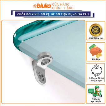 Chốt Đỡ Kính, Giá Đỡ Kệ Tiện Dụng, Ke Đỡ Kính [GÓI 10 CÁI]