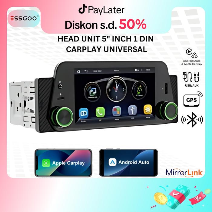 ESSGOO HEAD UNIT 5‘’ WINCE SW160C F152W SINGLE DIN IPS SCREEN CARPLAY AUTO GPS BLUETOOTH KABEL TV MOBIL TANPA GARANSI MODEL 1 BLUETOOTH MULTICOLORdesshop99 Harga 1,786,000 rupiah*Gratis Ongkir