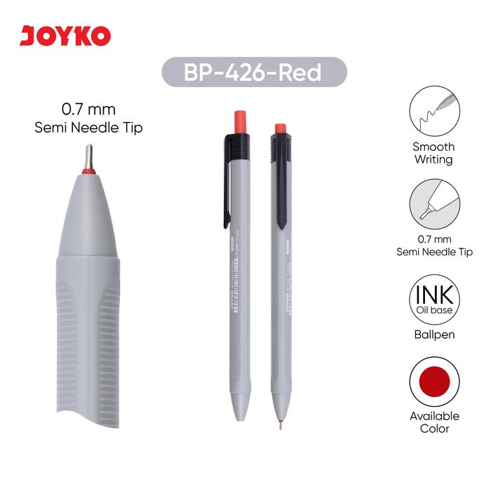 JOYKO Ball Pen CLICKER BP-426 PASTEL Bolpen 12pc / Pena Bolpoin CETREK Pulpen LUSIN