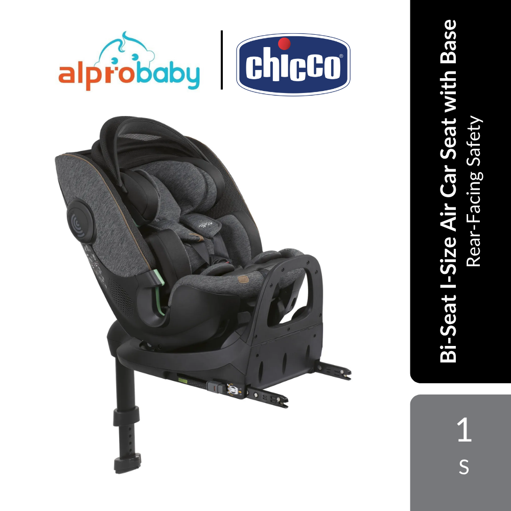 [Alpro Baby] Chicco Bi-Seat I-Size Air Car Seat with Base 1s | Rear-Facing Safety for Newborns