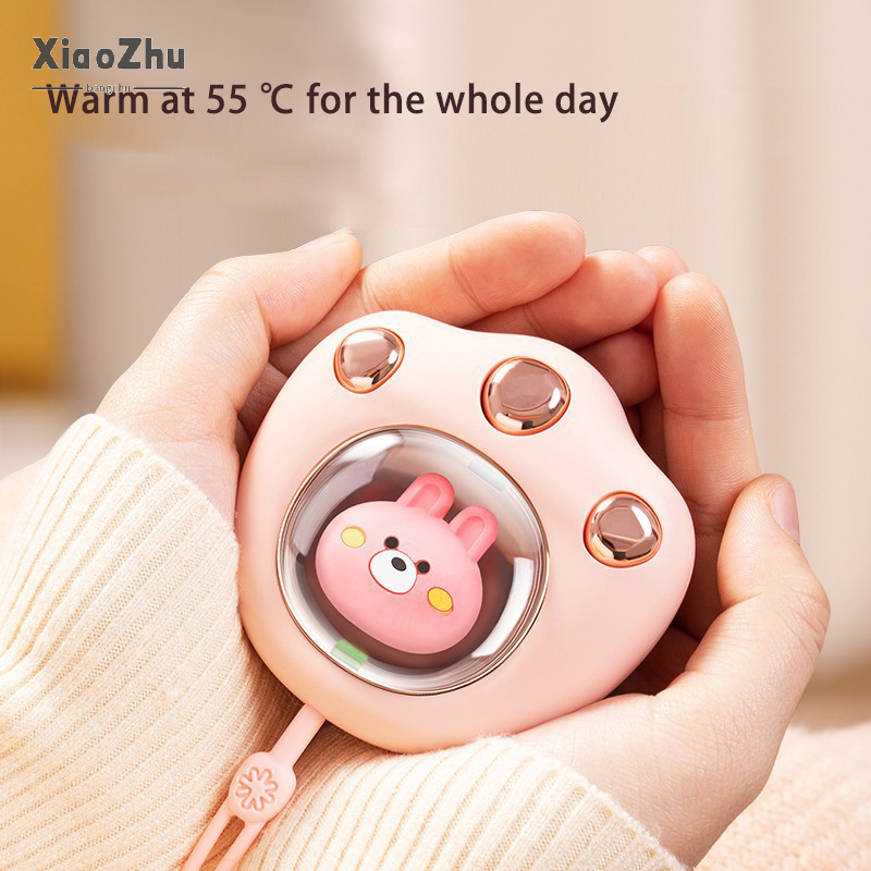 Xiaozhubangchu Cat claw hand warmer Winter portable hand warmer Cute pet mini electric hand warmer USB charging