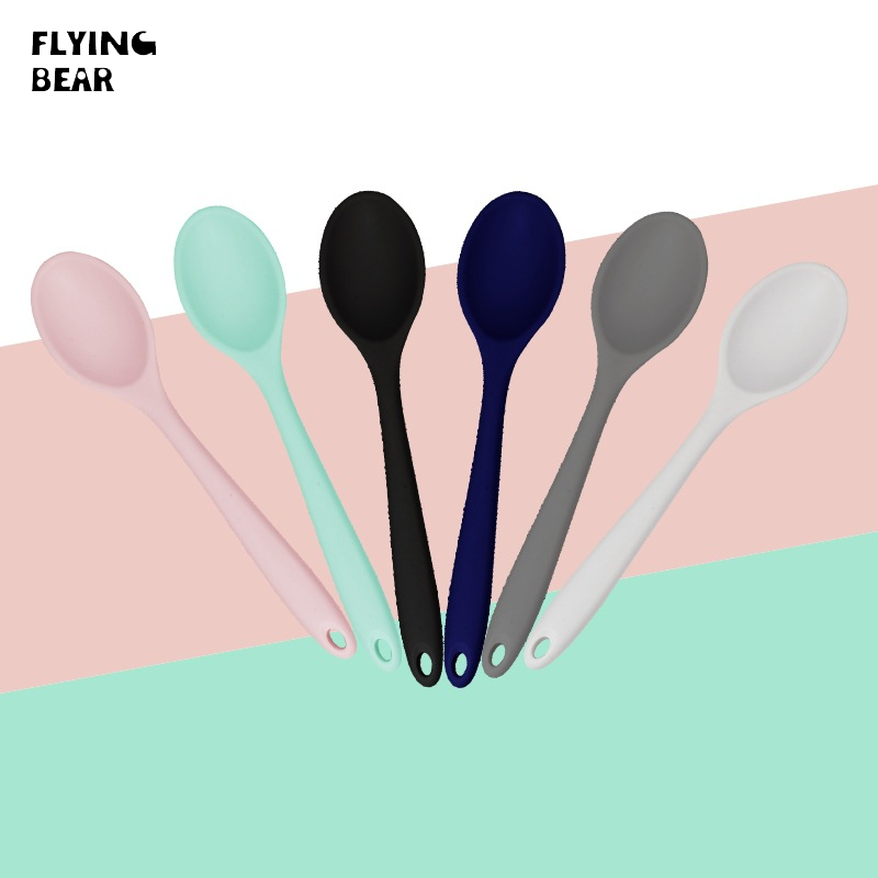 Thực phẩm bổ sung muỗng Silicone Gấu bay có thể chống lại nhiệt độ cao. Thìa khuấy muỗng đặc biệt cho Chảo chống dính