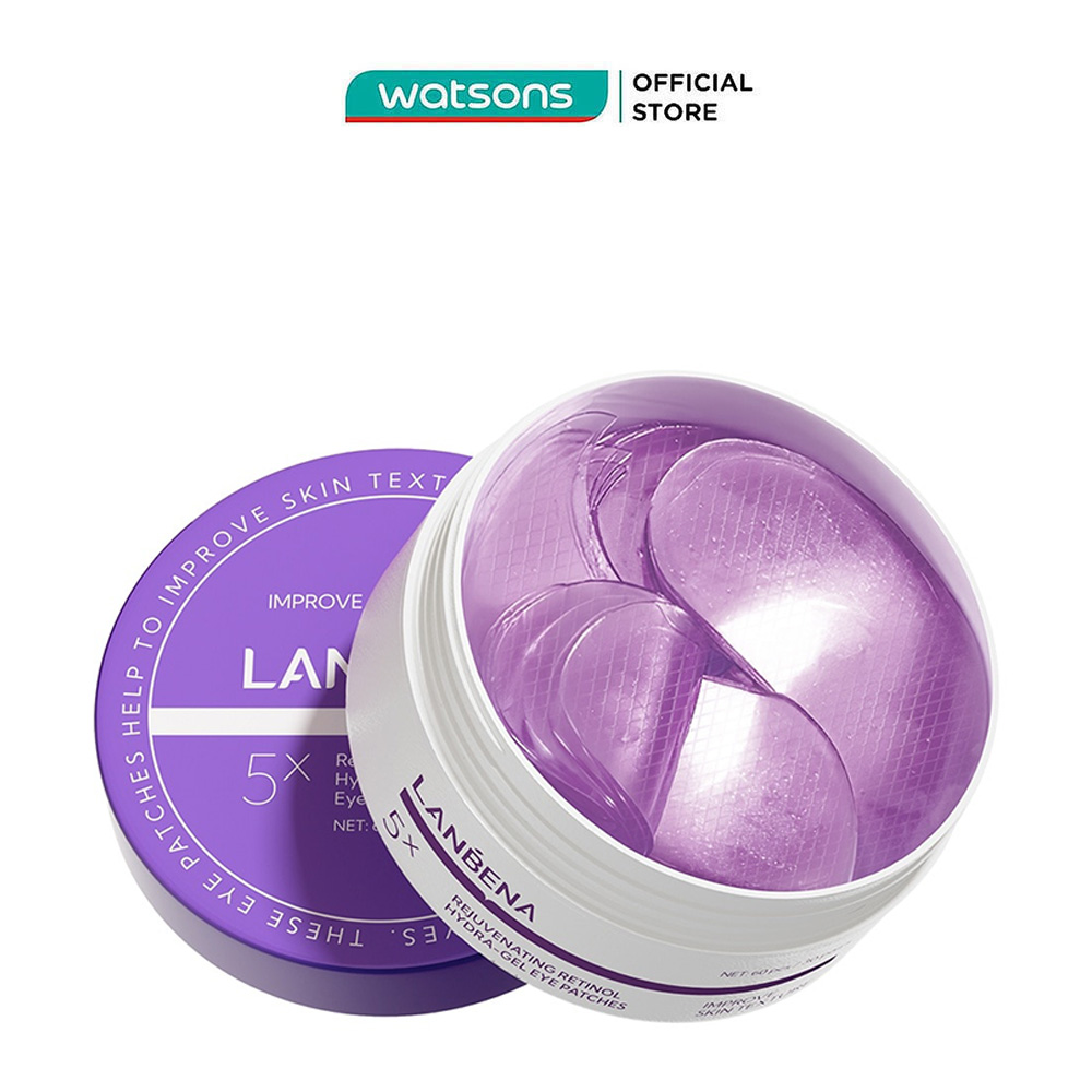 Mặt Nạ Mắt Lanbena Làm Mờ Nếp Nhăn Rejuvenating Retinol Hydra-Gel Eye Patches 60Pcs