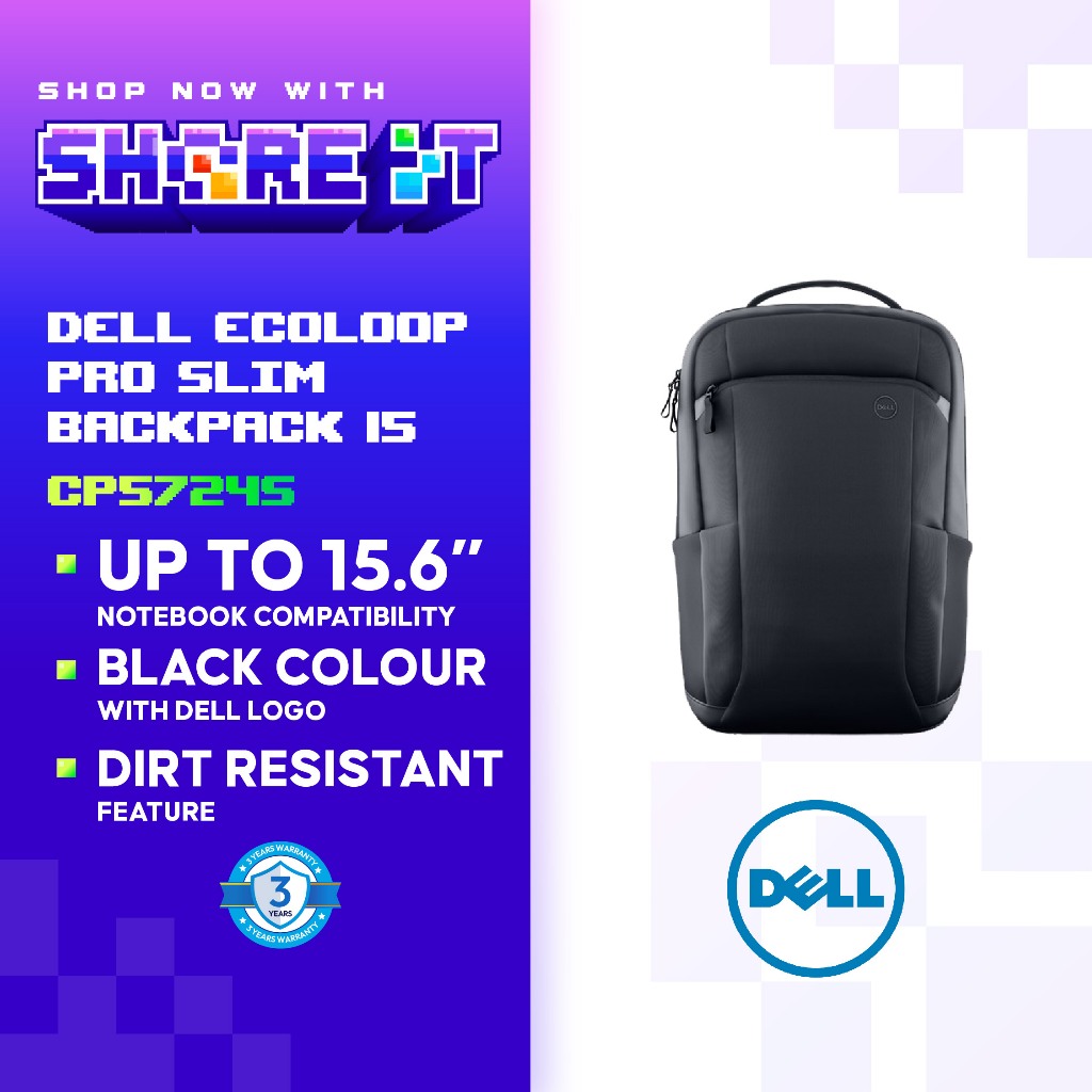 Buy Dell Pro Backpack 15 Online at a Better Price Lazada Malaysia
