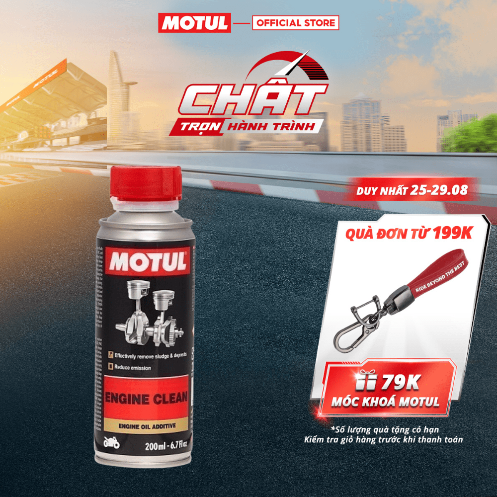Phụ gia vệ sinh động cơ xe máy - engine clean moto 200ml
