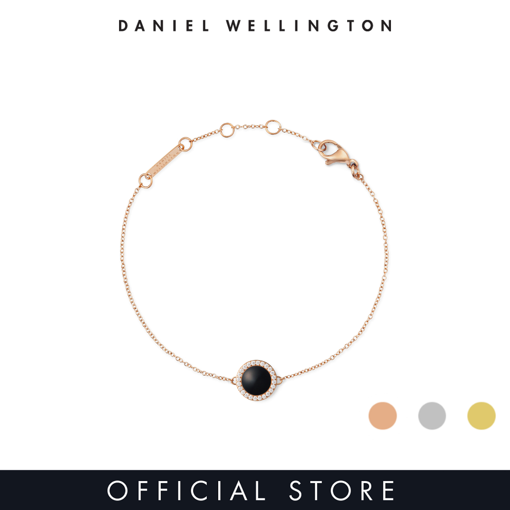 Daniel Wellington Audrey Bracelet Black Agathe - Semi-Precious Stones Rose gold / Silver / Gold - Unisex Bracelet for women and men stainless steel Bracelet DW Official Authentic Original - สร้อยข้อมือ ผู้หญิง ผู้ชาย ราคา 1,689 บาท*ส่งฟรี