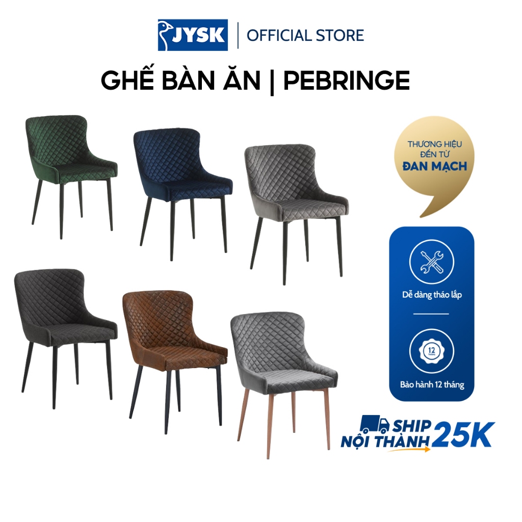 Ghế bàn ăn | JYSK Pebringe | nhiều màu | R53xS62xC82cm