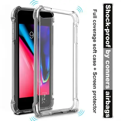 Apple iPod Touch 7 / 6 - Imak Shock Resistant Case Full Coverage Casing Cover Airbag Transparent Version Clear *Free Screen Protector with every case purchased*