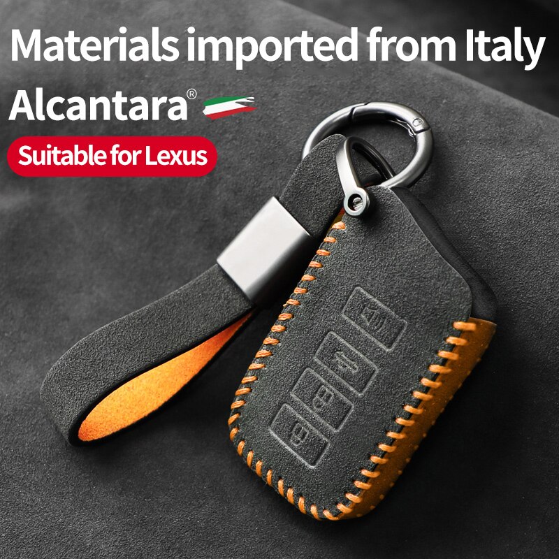 Alcantara Suede Car Key Bag For Suitable Lexus ES RX NX IS GS RC LX 570 300H 200 250 450H Accessories