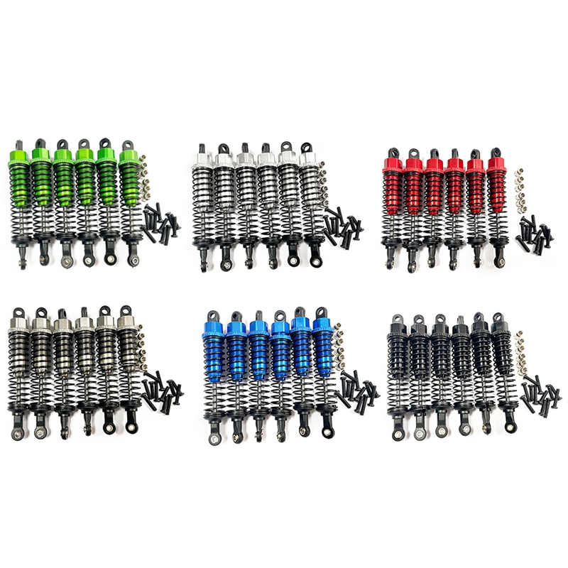 6Pcs Metal Oil Damper for XINLEHONG 9125 9155 9156 1/10 1/12 RC Car Upgrade Parts Accessories - 3