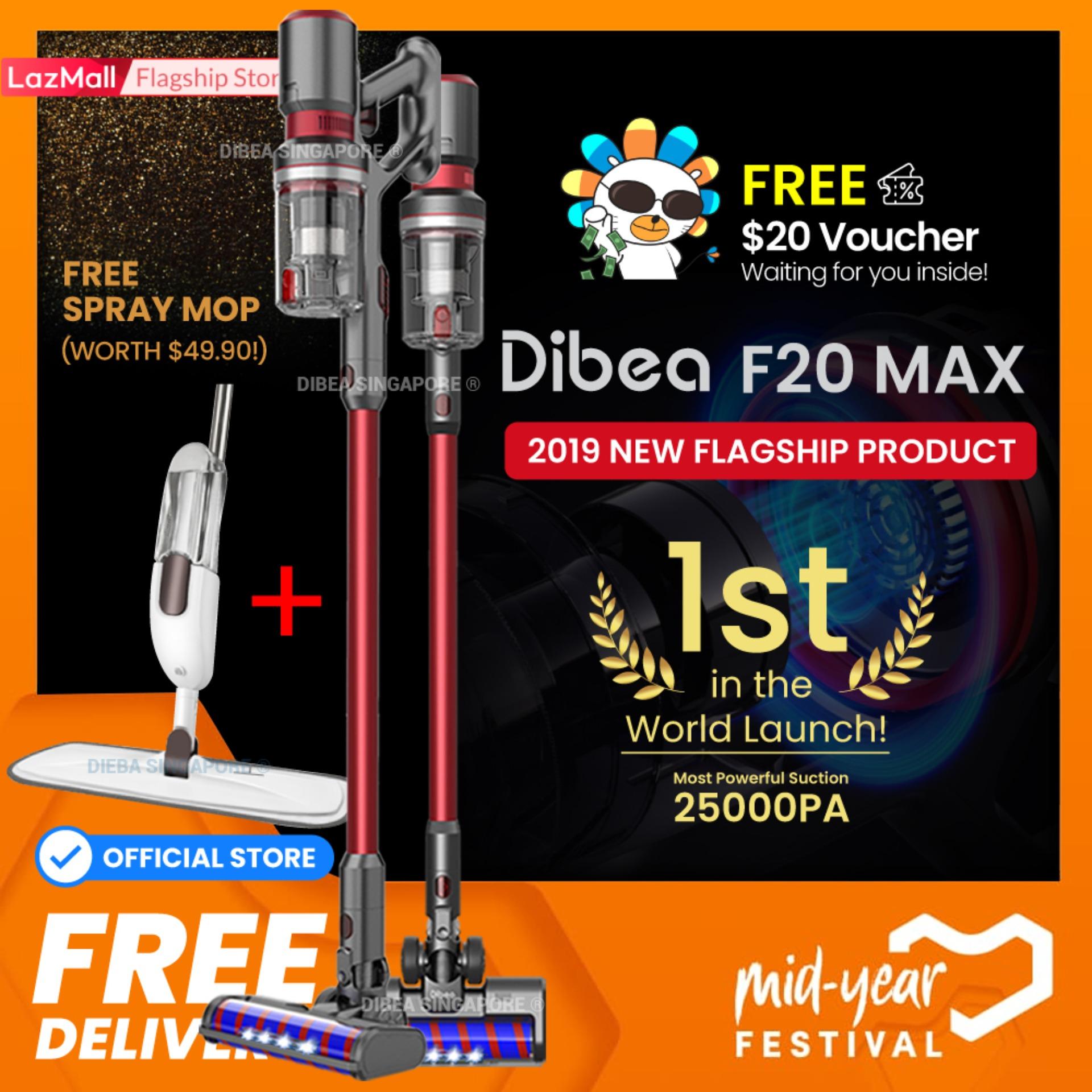 [Official Dibea Singapore] Dibea F20 MAX Cordless Vacuum Cleaner 2019