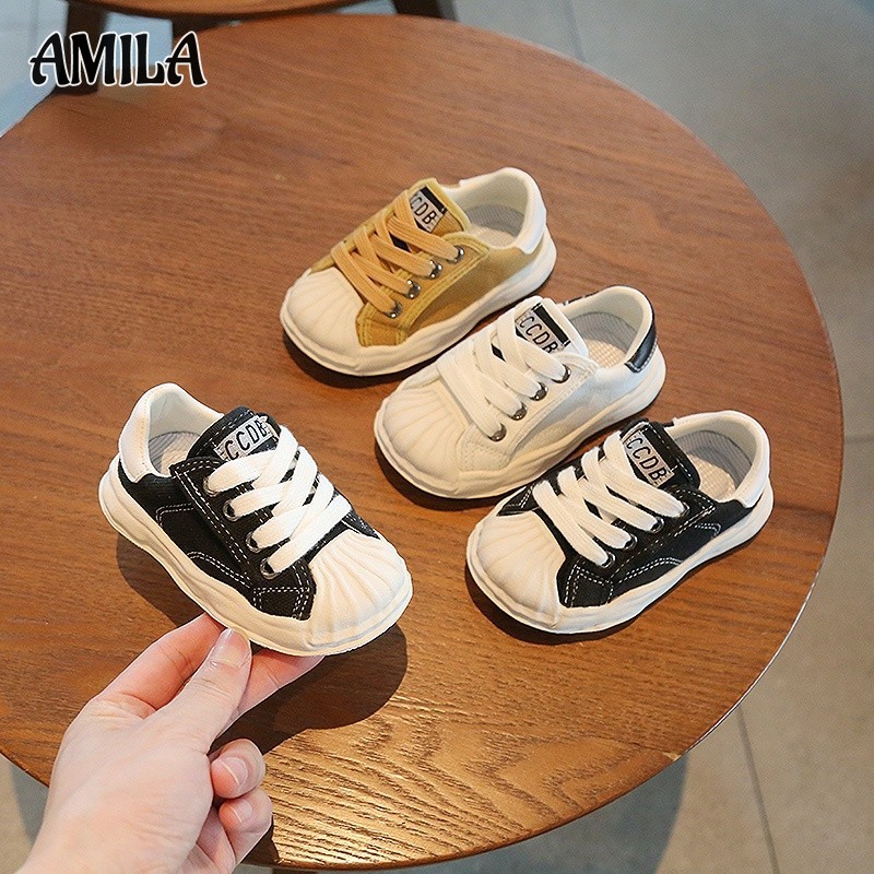 AMILA Baby shoes, boys breathable shoes, girls canvas shoes, baby sneakers