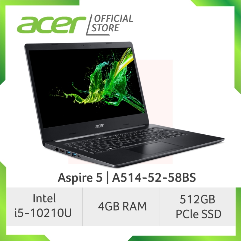Acer Aspire 5 A514-52-58BS(Black) Laptop with 10th Gen Intel i5-10210U processor