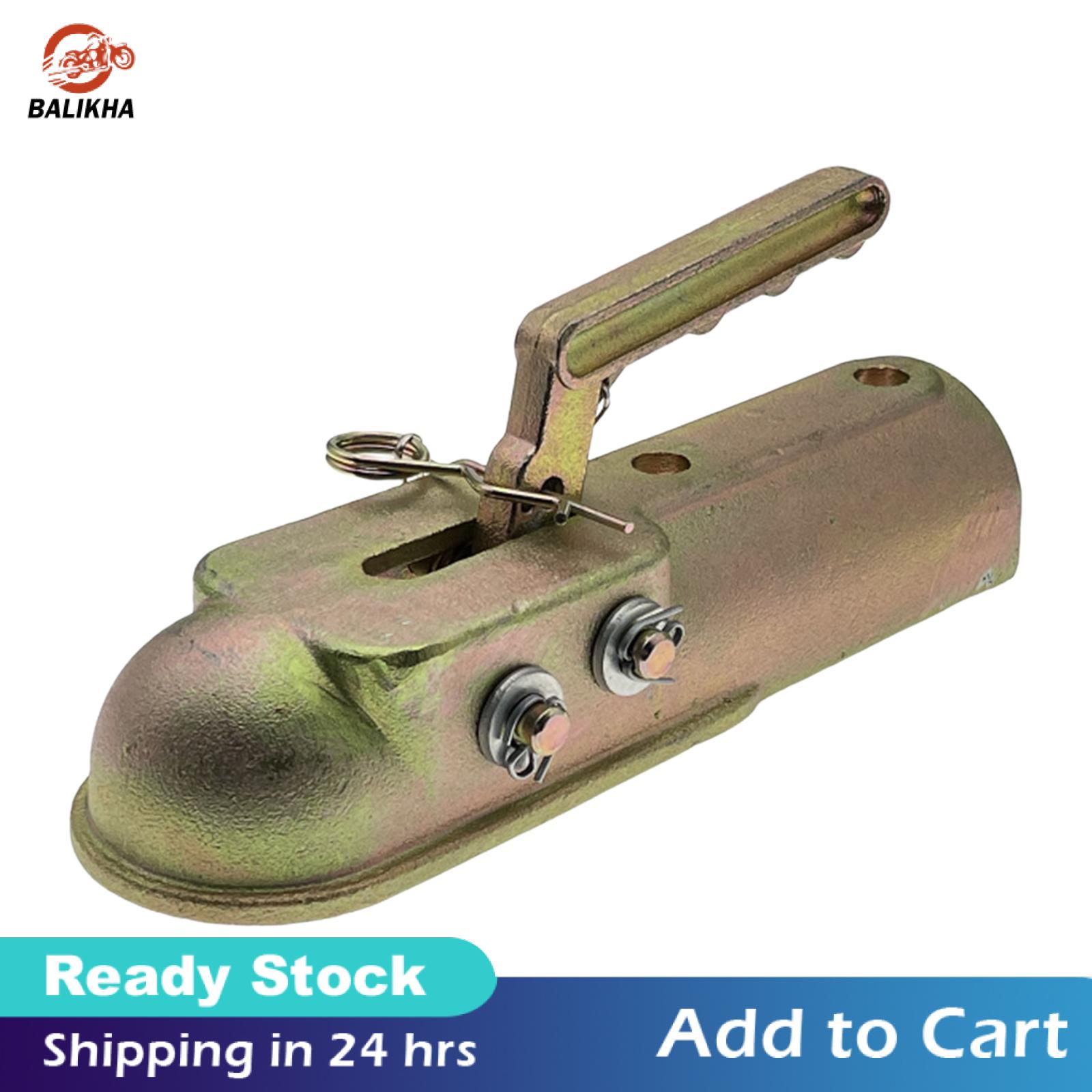 balikha Straight Tongue Trailer Coupler RV Parts Accessory for Boat Camper Vehicle Repair Parts Convenient Installation Reusable