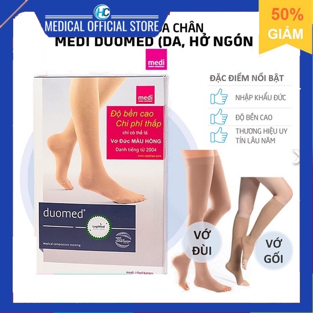 Vớ Y Khoa Chân Medi Duomed | Tất Suy Giãn Tĩnh Mạch Doumed (Vớ Đức)