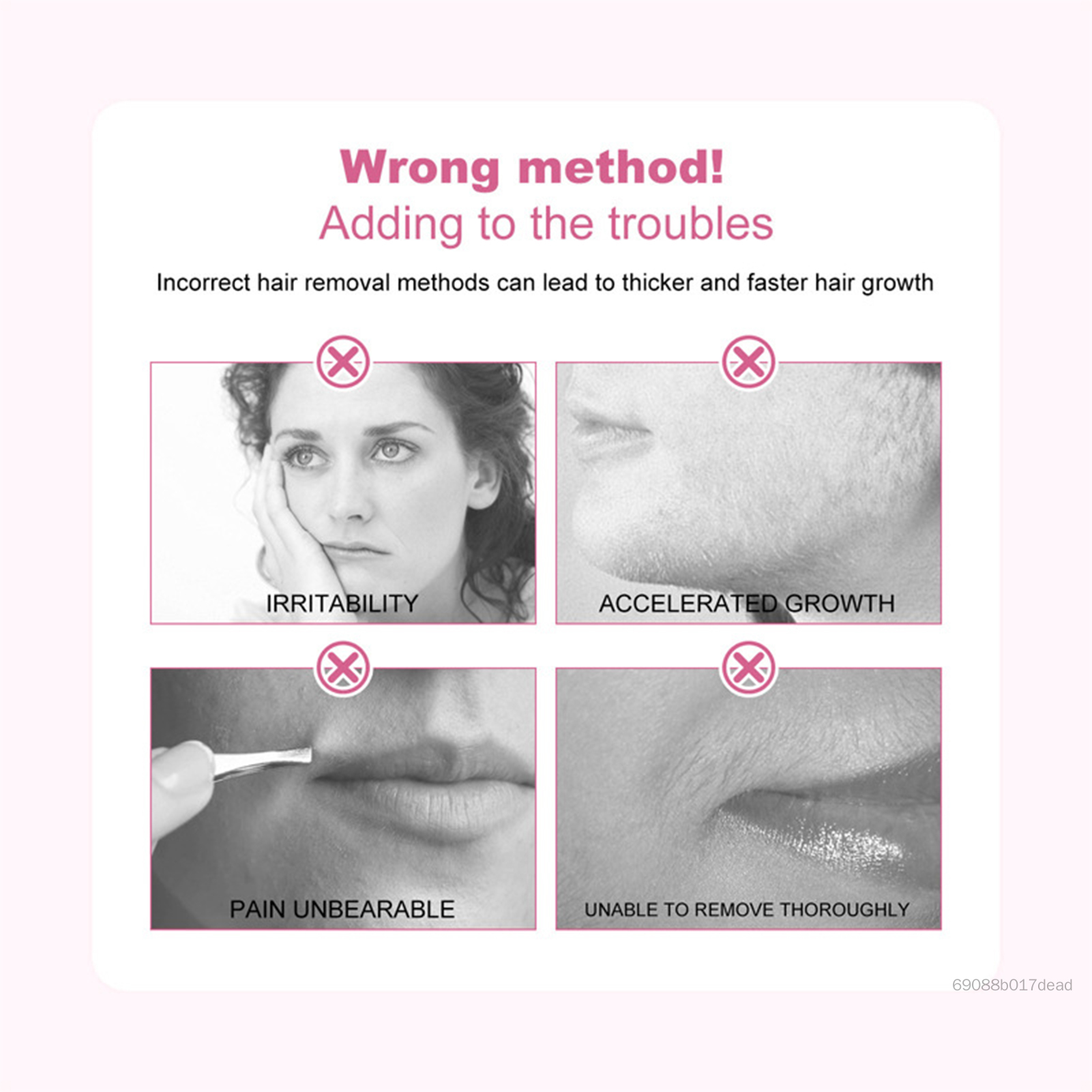 50g Kem Tẩy Lông Công Thức Nhẹ Nhàng Cho Mặt Chân Nách Nhanh Lông Miễn Phí Chăm Sóc Da Mịn Màng Cho