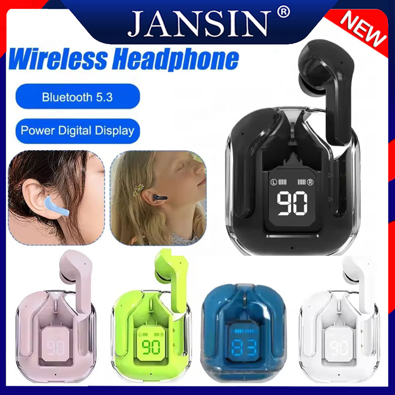 T2 หูฟังไร้สายขนาดเล็กไฟ LED จอแสดงผลดิจิตอลชุดหูฟัง TWS เสียงสเตอริโอบลูทูธ 5.3 สําหรับ iPhone iPone Xiaomi Lenovo ราคา 274 บาท*ส่งฟรี