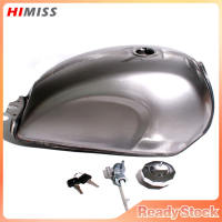 9L Universal Motorcycle Gas Fuel Tank Oil Box Raw Bare Metal Cafe Racer Scrambler For CFMOTO Mandrill