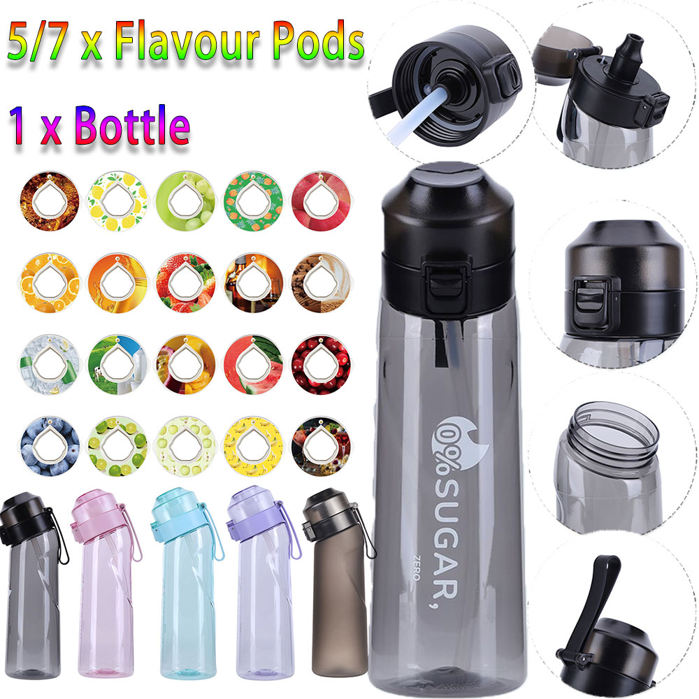Air Up Water Bottle with Flavored Pods Magic Gourde Tasting Drinking Bottle  Fruit Flavor Sports Outdoor Waterfles Water Cup
