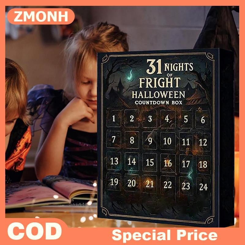 ZMONH 7 15 31คืน2025ปฏิทินการถือกำเนิดของฮาโลวีนที่น่ากลัวปฏิทินนับถอยหลังพร้อมรูปแกะสลักสยองขวัญเครื่องประดับขนาดเล็ก ราคา 1,444 บาท*ส่งฟรี